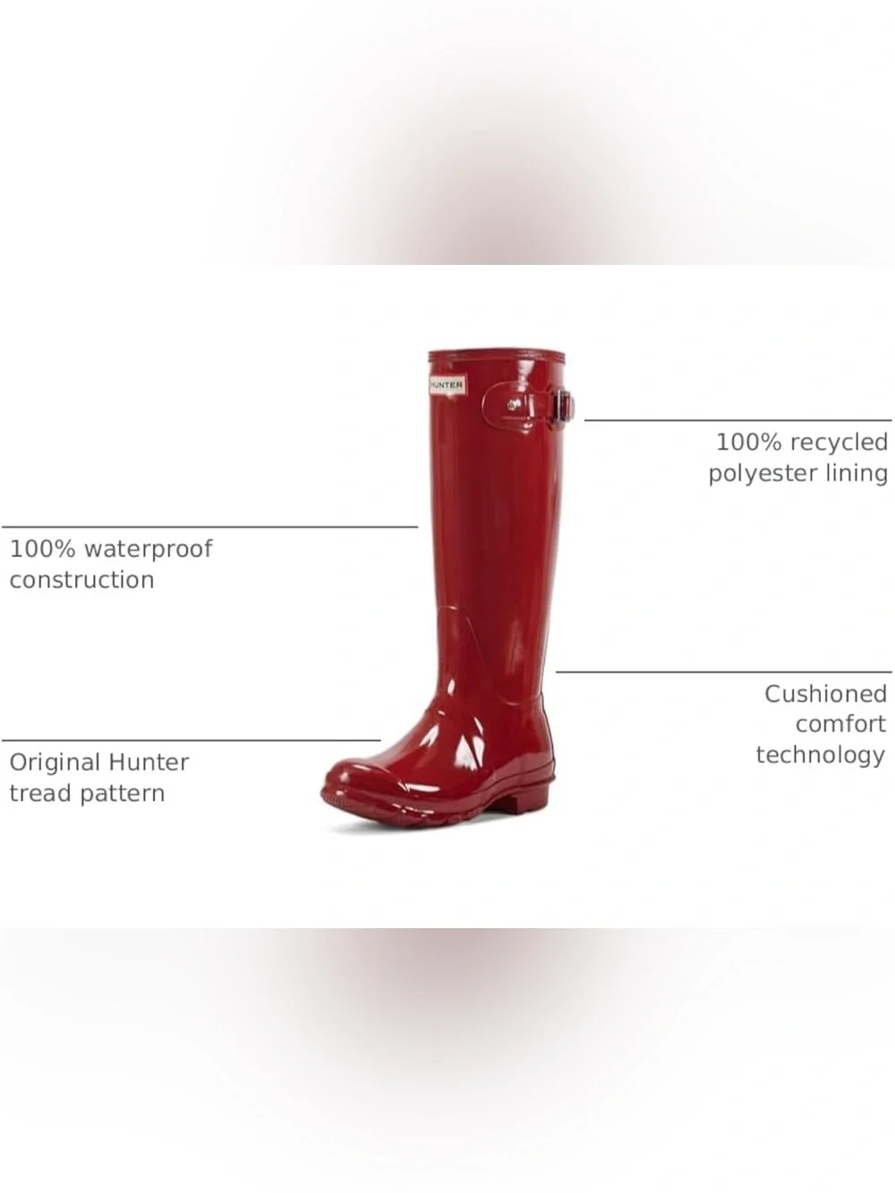 Hunter Women's Original Tall Gloss Rain Boots